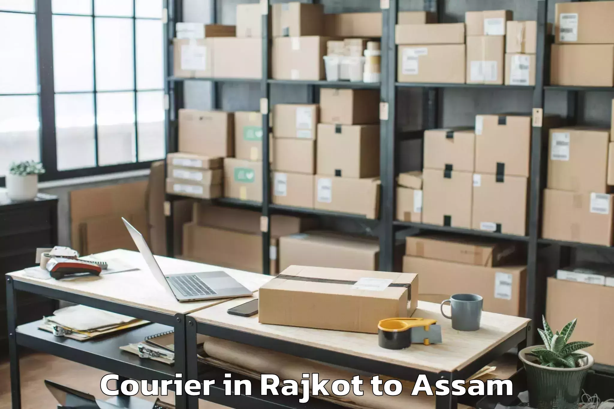 Easy Rajkot to Barpathar Courier Booking